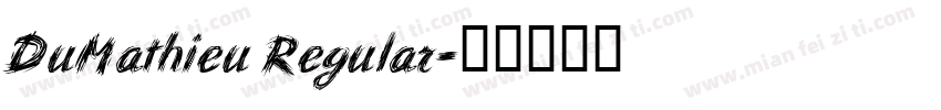 DuMathieu Regular字体转换